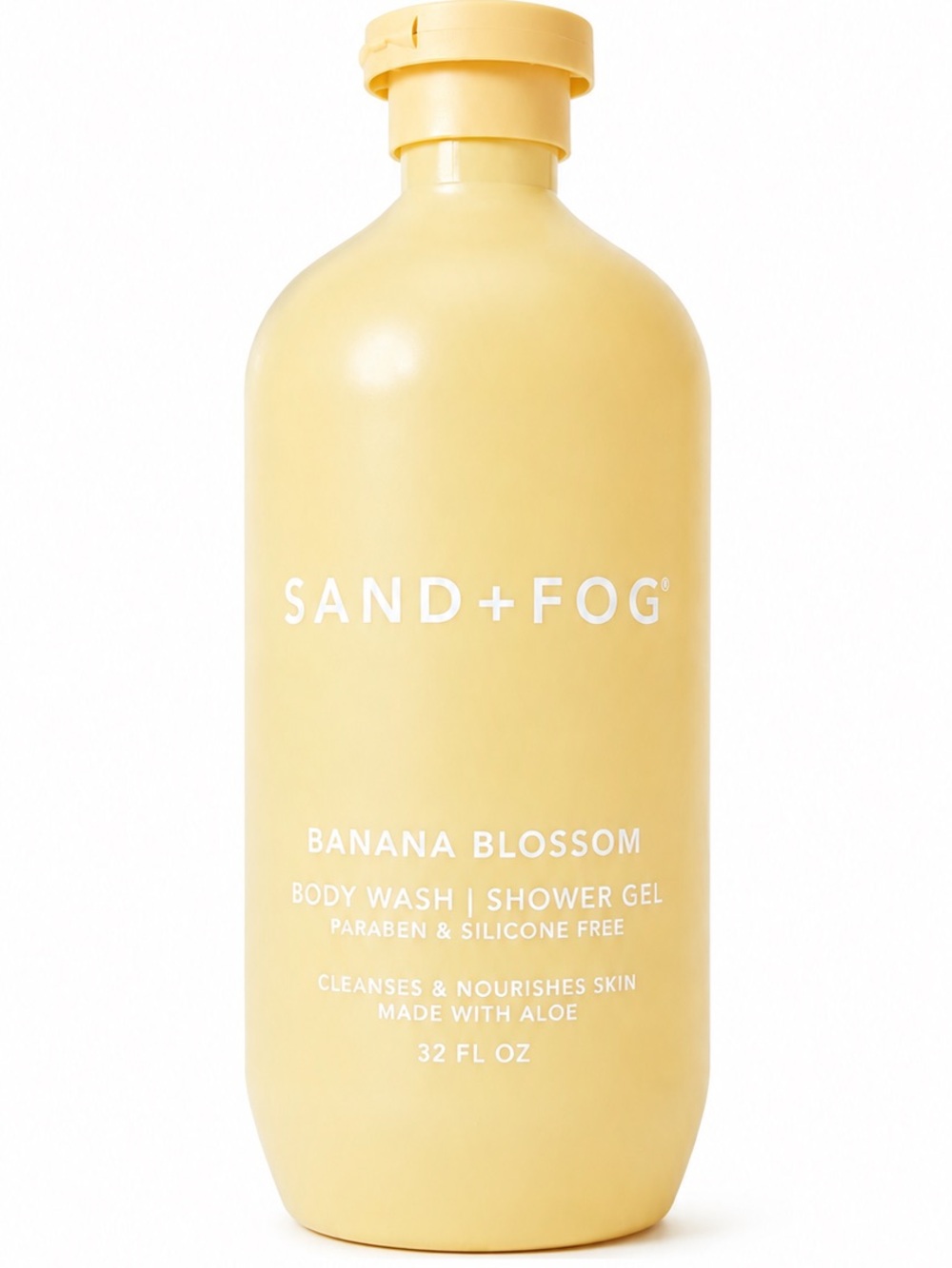 NWT SAND + FOG Banana Blossom Body Wash / Shower Gel - Yellow - 32 FL OZ